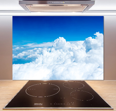 Kitchen splashback Bird's flight clouds