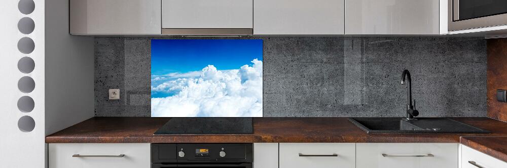 Kitchen splashback Bird's flight clouds