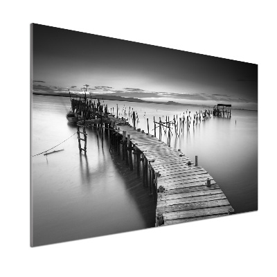 Kitchen splashback Wooden pier