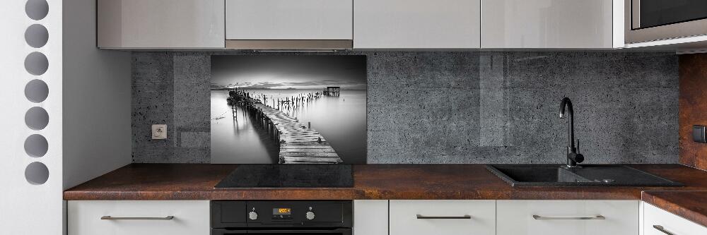 Kitchen splashback Wooden pier