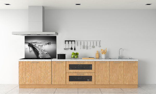 Kitchen splashback Wooden pier