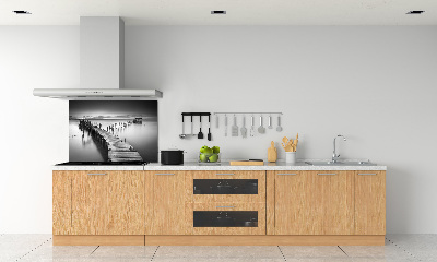 Kitchen splashback Wooden pier