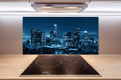 Cooker splashback Los Angeles at night