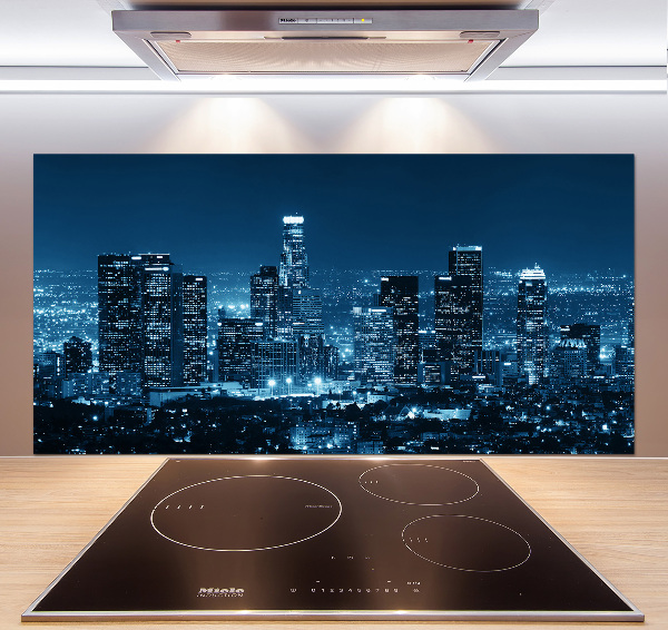 Cooker splashback Los Angeles at night