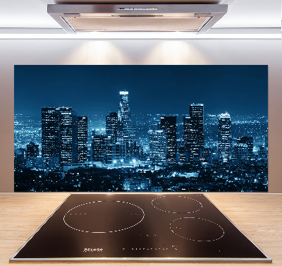 Cooker splashback Los Angeles at night