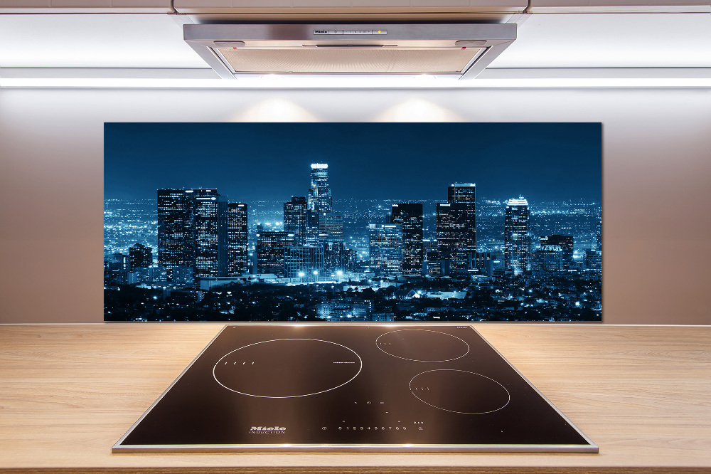 Cooker splashback Los Angeles at night