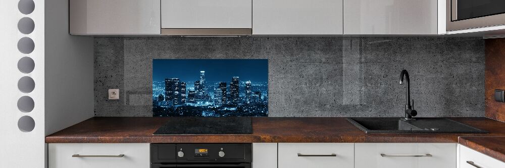 Cooker splashback Los Angeles at night