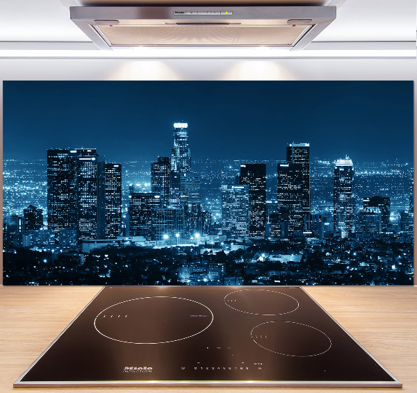 Cooker splashback Los Angeles at night