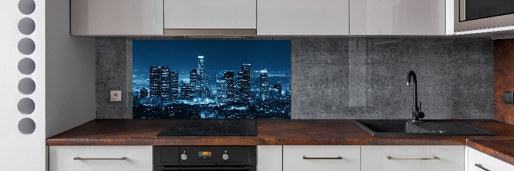 Cooker splashback Los Angeles at night