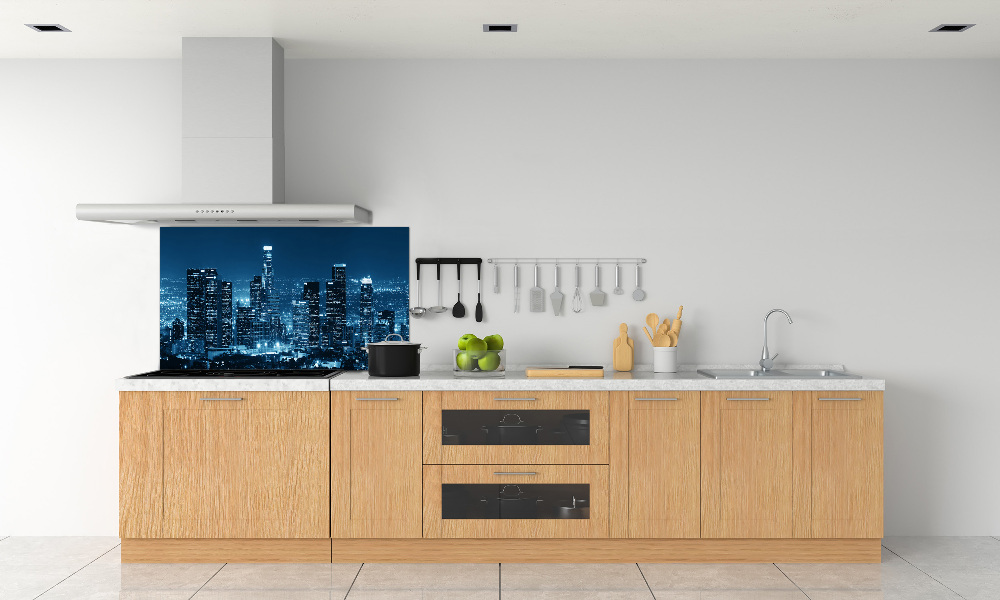 Cooker splashback Los Angeles at night