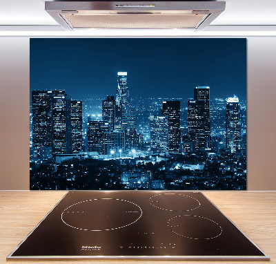 Cooker splashback Los Angeles at night