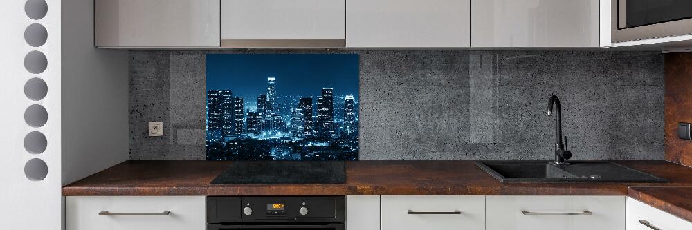 Cooker splashback Los Angeles at night