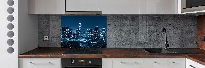 Cooker splashback Los Angeles at night