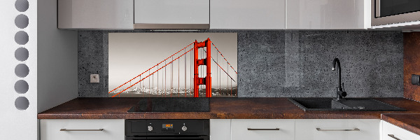 Cooker splashback San Francisco bridge