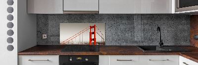 Cooker splashback San Francisco bridge