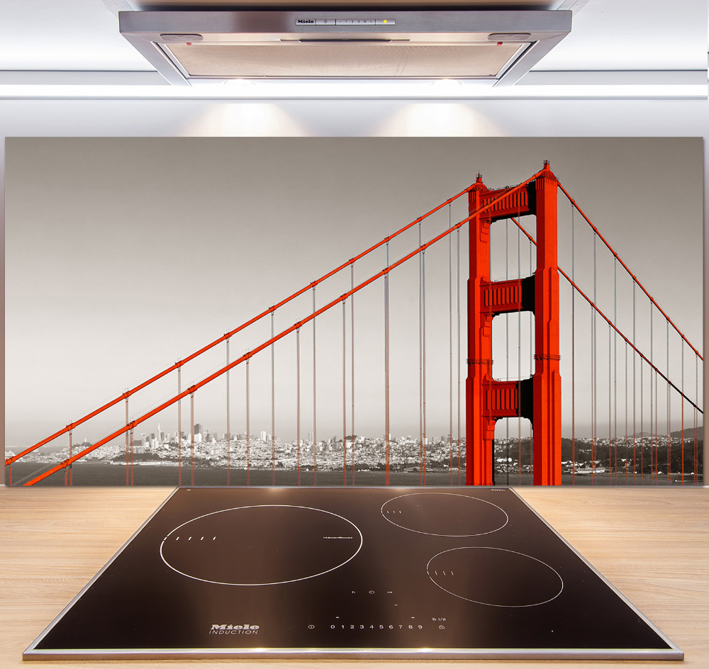 Cooker splashback San Francisco bridge