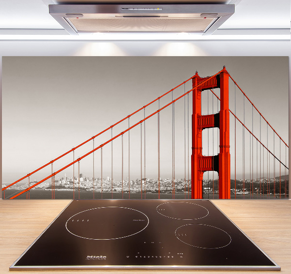 Cooker splashback San Francisco bridge