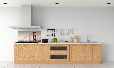 Cooker splashback San Francisco bridge