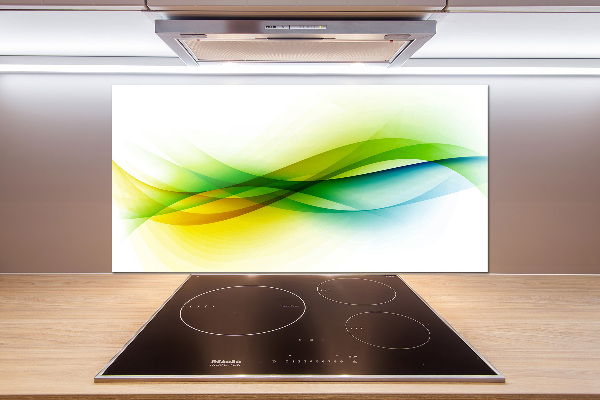 Cooker splashback Wave abstraction