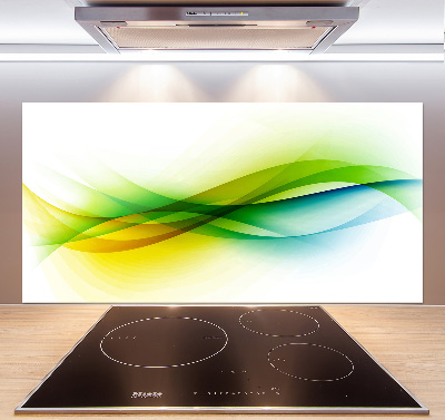 Cooker splashback Wave abstraction