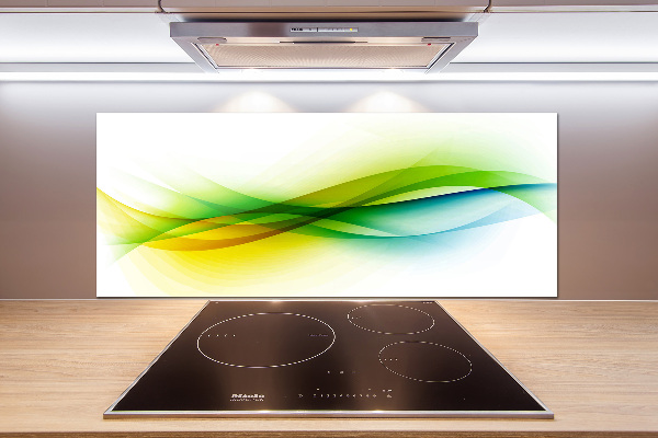 Cooker splashback Wave abstraction