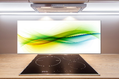 Cooker splashback Wave abstraction