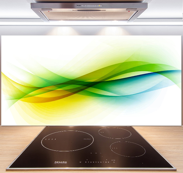 Cooker splashback Wave abstraction