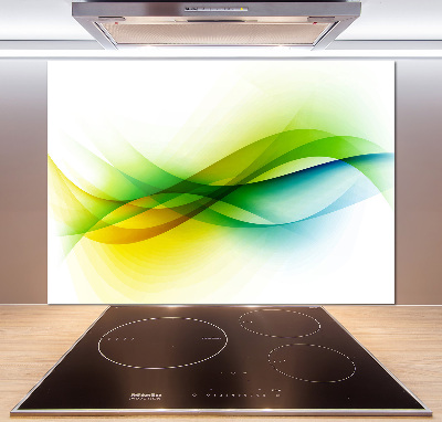 Cooker splashback Wave abstraction