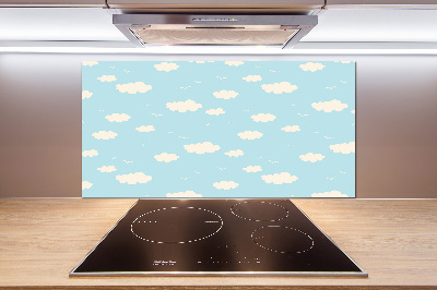 Splashback panel for kitchen Clouds