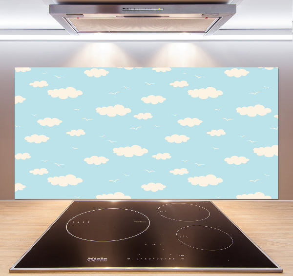 Splashback panel for kitchen Clouds