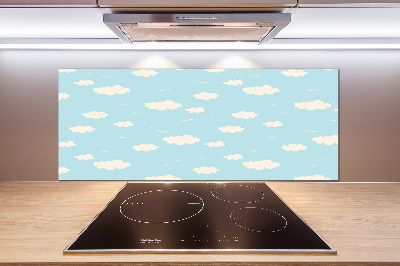 Splashback panel for kitchen Clouds