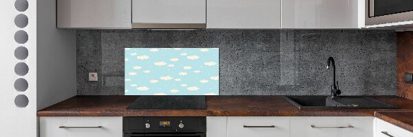 Splashback panel for kitchen Clouds