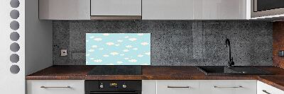 Splashback panel for kitchen Clouds