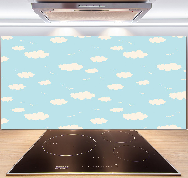 Splashback panel for kitchen Clouds