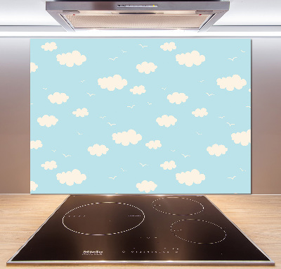 Splashback panel for kitchen Clouds