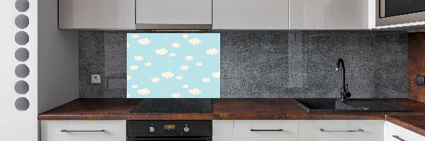 Splashback panel for kitchen Clouds