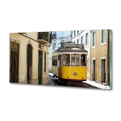 Cooker splashback Tram from Lisbon