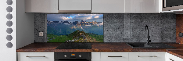 Kitchen splashback Mountains