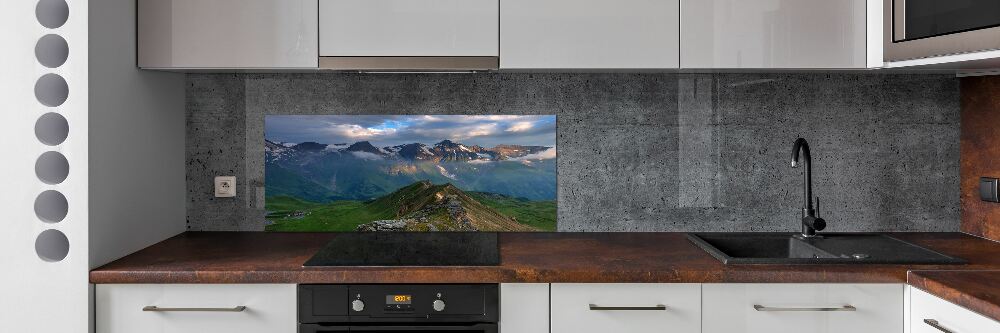 Kitchen splashback Mountains