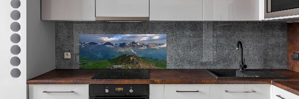 Kitchen splashback Mountains