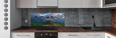 Kitchen splashback Mountains