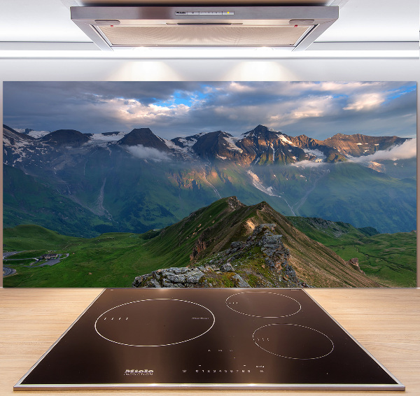 Kitchen splashback Mountains