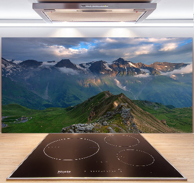 Kitchen splashback Mountains