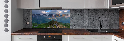 Kitchen splashback Mountains