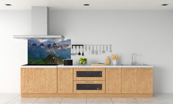 Kitchen splashback Mountains