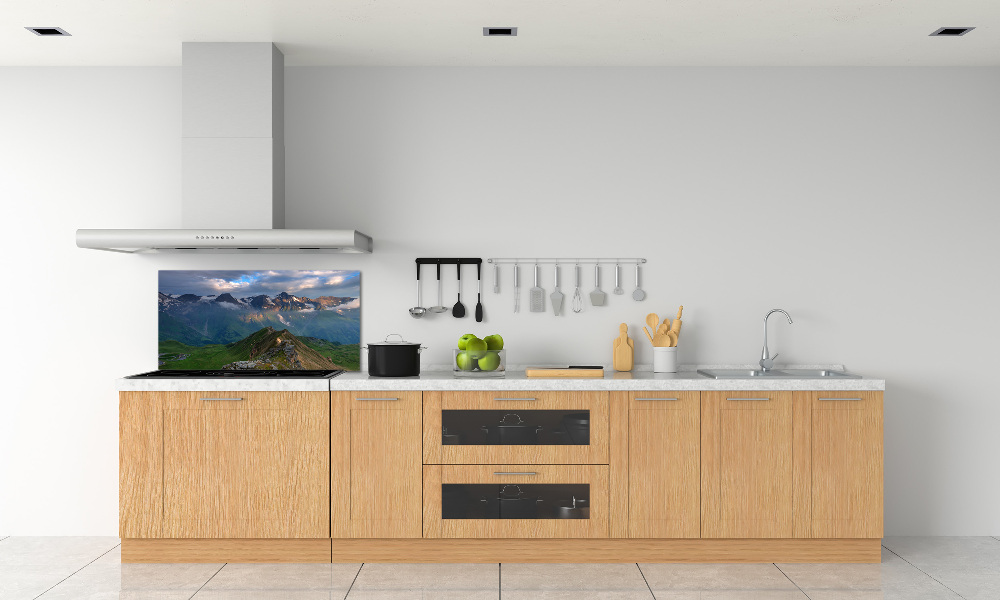 Kitchen splashback Mountains