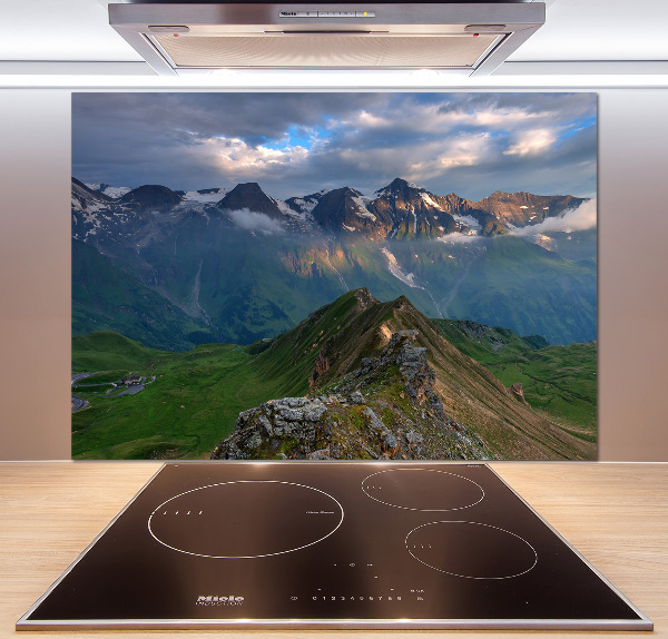 Kitchen splashback Mountains