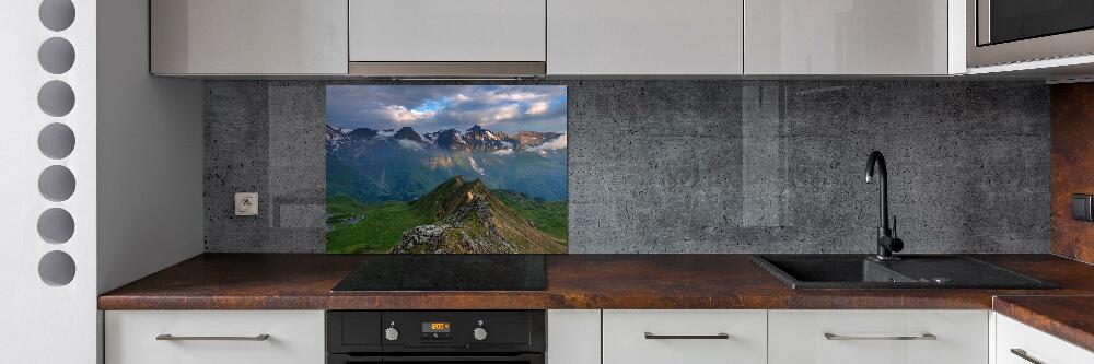 Kitchen splashback Mountains