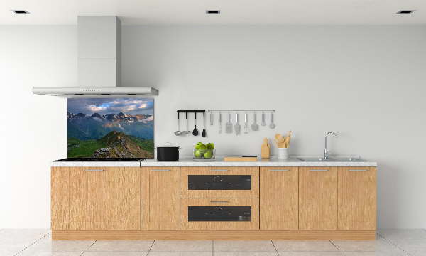 Kitchen splashback Mountains