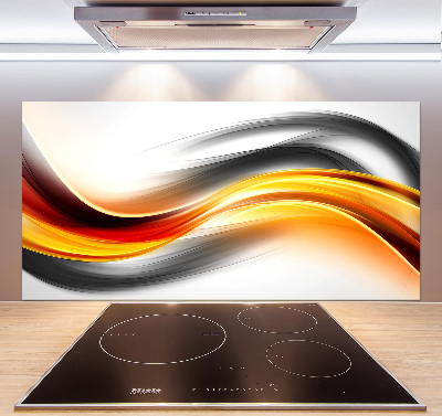 Cooker splashback Wave abstraction